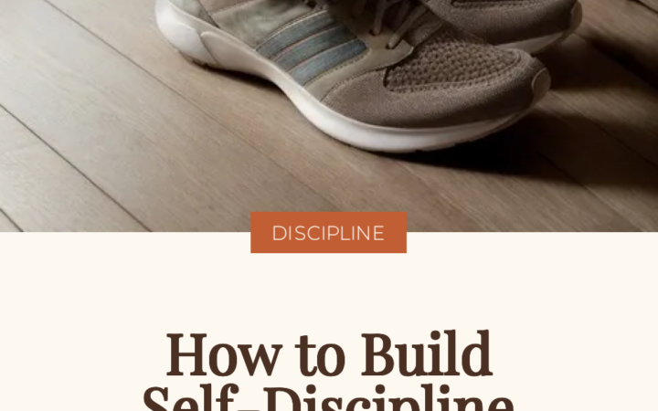 Running shoes and a folded towel by a doorway in early light, illustrating how to build self-discipline from scratch