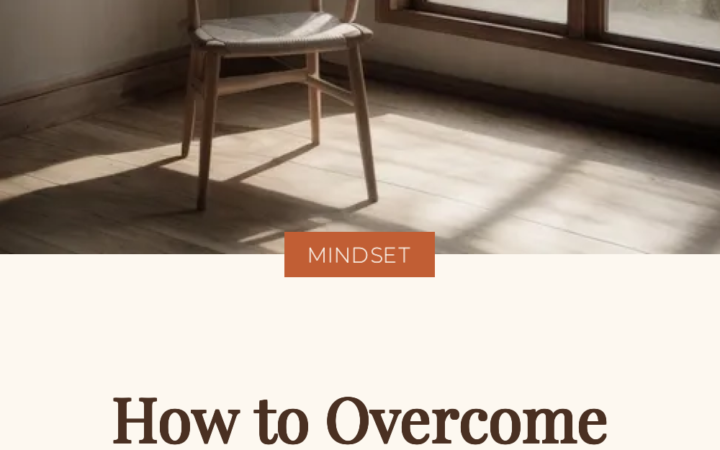 Empty wooden chair beside a bright window, illustrating how to overcome the fear of failure